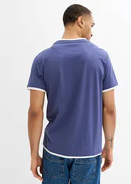 Lot de 2 T-shirts 2 en 1, bonprix