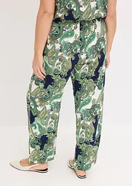 Pantalon fluide imprimé en viscose, bonprix