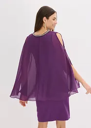 Chiffonkleid mit Strasssteinverzierung, bonprix