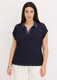 Polo avec dentelle, bonprix