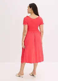 Robe midi à haut smocké, bonprix