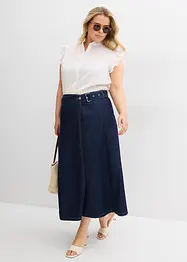 Jeansrock in Wickeloptik, Super Soft, bonprix