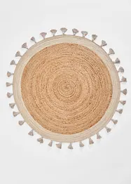 Runder Kelim-Teppich mit Fransen, bonprix