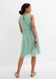 Robe midi avec empiècement dentelle, bonprix