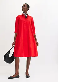 Hemdblusenkleid mit Baumwolle, bonprix