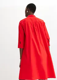 Hemdblusenkleid mit Baumwolle, bonprix
