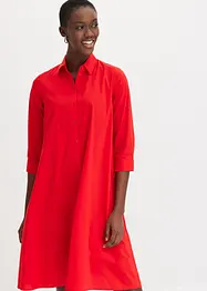 Hemdblusenkleid mit Baumwolle, bonprix