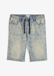 Leichte Jeans-Schlupf-Bermuda, Slim Fit, bonprix