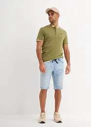Bermuda taille élastiquée en léger denim, slim, bonprix