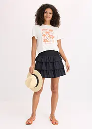 Mini-jupe 100% coton, bonprix