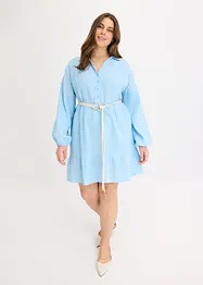 Robe courte étagée en gaze de coton, bonprix