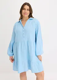 Robe courte étagée en gaze de coton, bonprix
