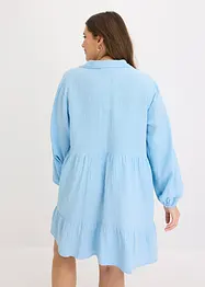 Robe courte étagée en gaze de coton, bonprix