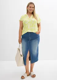 Henleyshirt aus softem Viskose-Mix, bonprix
