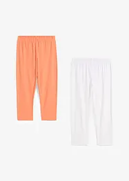 Capri-Leggings aus Bio-Baumwoll-Mix (2er Pack), bonprix