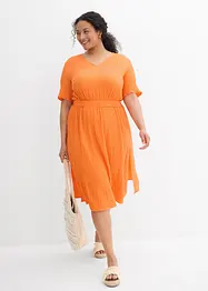 Robe midi en seersucker aérien, bonprix