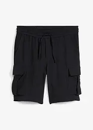 Regular Fit Bermuda aus luftigem Musselin, bonprix