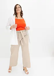 Pantalon 7/8 à taille élastiquée, 100% coton, bonprix