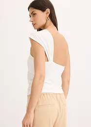 Asymmetrisches Top aus luftigem Crêpe, bonprix