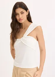 Asymmetrisches Top aus luftigem Crêpe, bonprix