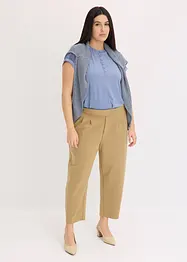 Pantalon en jersey à pinces, bonprix