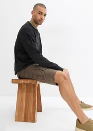 Cargo-Bermuda aus reiner Baumwolle, Relaxed Fit, bonprix