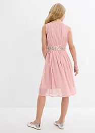 Robe en crêpe avec ceinture ornée de sequins, bonprix