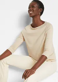 Pull en fine maille coton et soie, bonprix