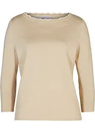 Pull en fine maille coton et soie, bonprix