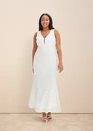 Robe de mariée brodée de sequins avec jupe en tulle amovible, bonprix