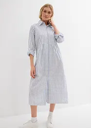 Kleid mit Hemdkragen aus reiner Baumwolle, bonprix