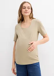 Lot de 2 T-shirts de grossesse et d'allaitement, bonprix