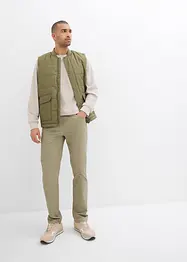 Pantalon droit extensible taille élastiquée, Regular, bonprix