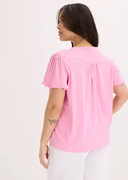T-shirt avec lien à l'encolure, bonprix