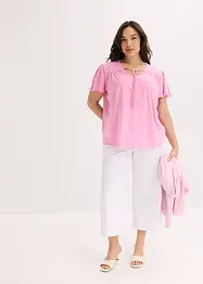 T-shirt avec lien à l'encolure, bonprix