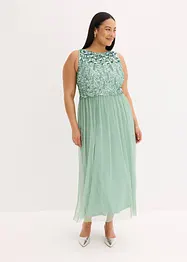 Robe longue brodée de sequins, bonprix