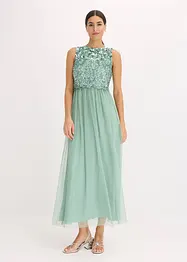 Maxikleid mit Paillettenstickerei, bonprix