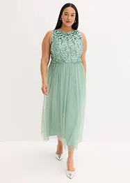 Robe longue brodée de sequins, bonprix