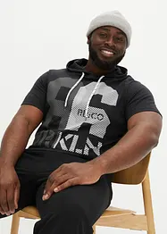 T-Shirt mit Kapuze in schwerer Qualität, bonprix