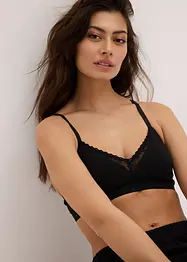 Gepolstertes Bralette ohne Bügel mit Bio-Baumwolle (2er Pack), bonprix
