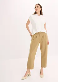 Viskose Shirt mit Spitzeneinsatz, bonprix