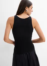 Top ajusté en maille de viscose mélangée, bonprix
