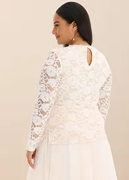 Langarmshirt aus Spitze, bonprix