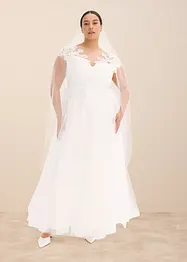 Brautkleid aus zartem Tüll mit Spitze, bonprix