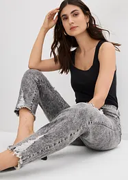 Jean Mom taille haute avec effets destroy, bonprix