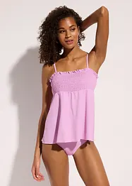 Gesmokter Bandeau-Tankini (2-tlg.Set), bonprix
