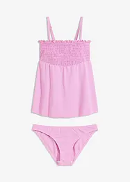 Gesmokter Bandeau-Tankini (2-tlg.Set), bonprix