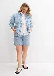 Bermuda en jean taille mi-haute, peu extensible, bonprix