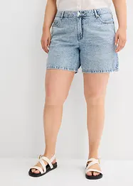 Bermuda en jean taille mi-haute, peu extensible, bonprix