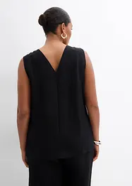 Top en viscose mélangée, effet froissé, bonprix